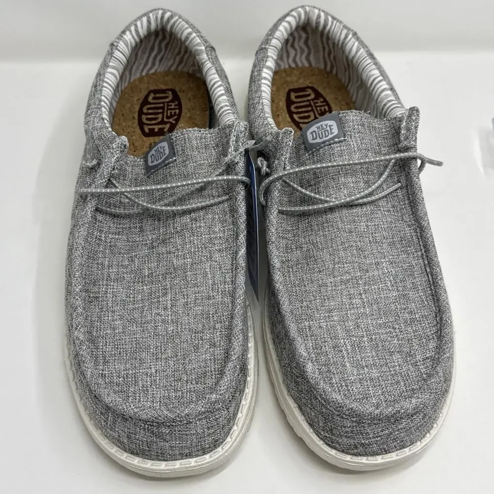 Hey Dude Wally Linen Iron Sneaker Shoe Men's Sizes US 13